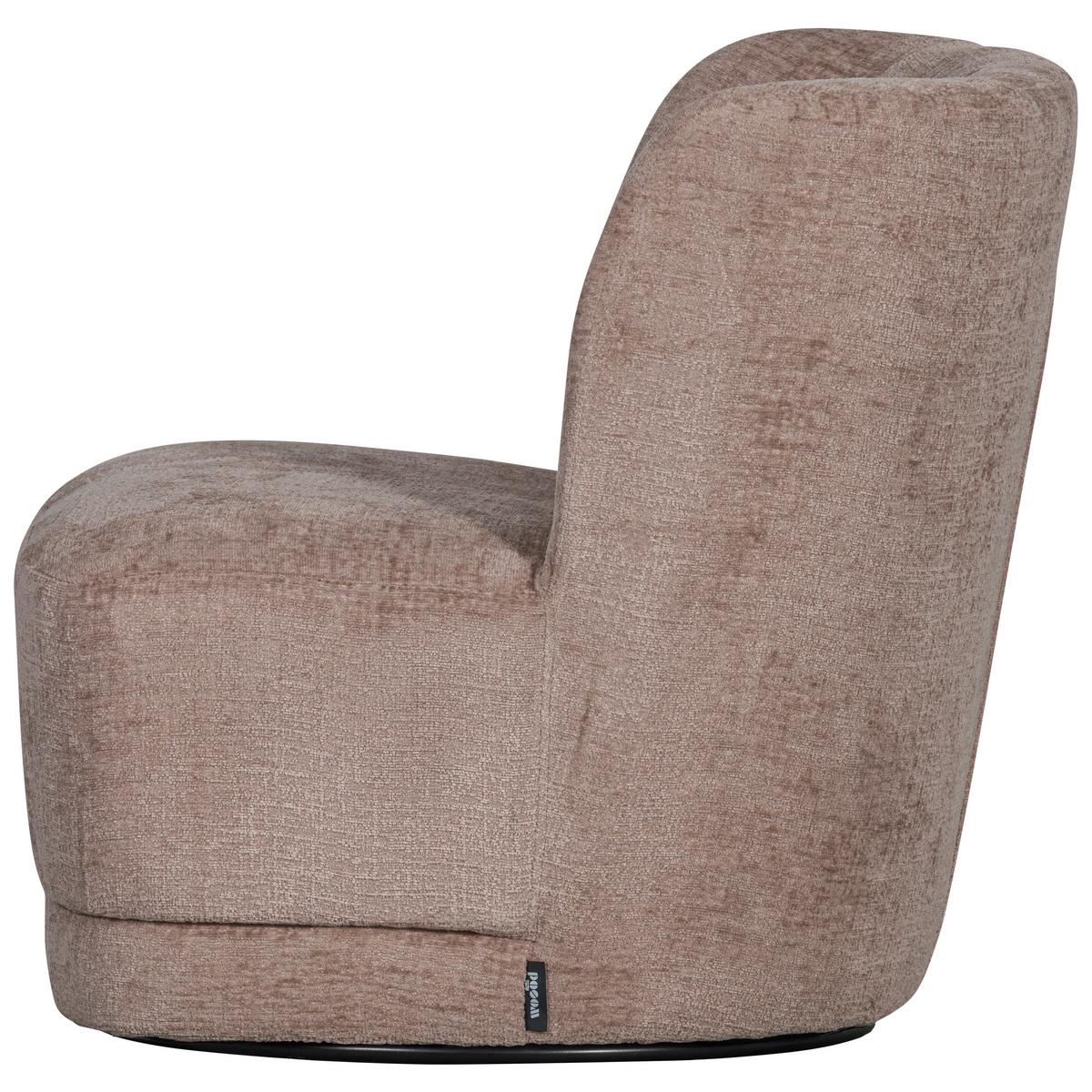 Cocktailsessel Atty Sandfarben - Sandfarben/Schwarz, Design, Kunststoff/Textil (74/75/65cm) - Livetastic