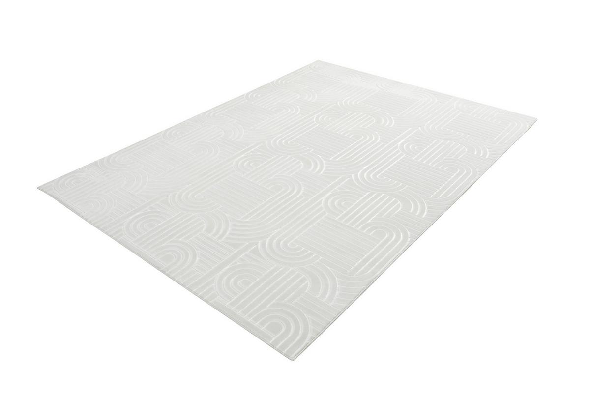Läufer Calma 125 Weiss 80 X 150 Cm - Weiss, Basics, Textil (80/150cm) - Kayoom