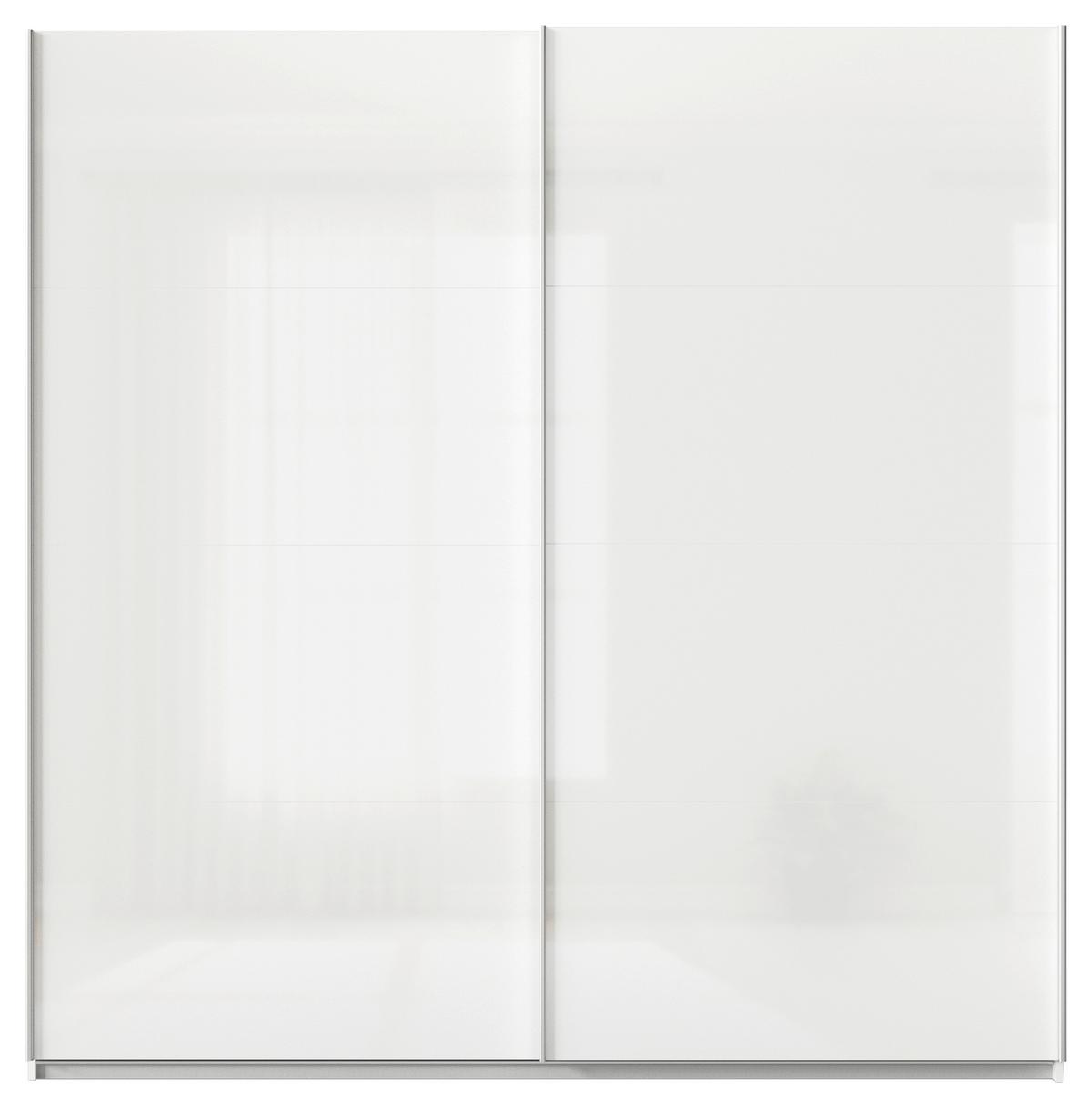 DULAP USI CULISANTE FELDKIRCH - alb/alb lucios intens, Modern, material pe bază de lemn (225/229/62cm)
