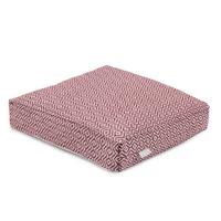 Boxkissen Dobby Rot ca. 40x40cm - Rot, Textil (40/40/8cm)