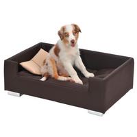 Hundesofa Candy ca. 91/57/25cm - Beige/Braun, KONVENTIONELL, Kunststoff (91/57/25cm) - MID.YOU