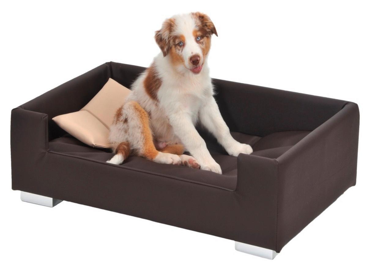 Hundesofa Candy ca. 91/57/25cm - Beige/Braun, KONVENTIONELL, Kunststoff (91/57/25cm) - MID.YOU