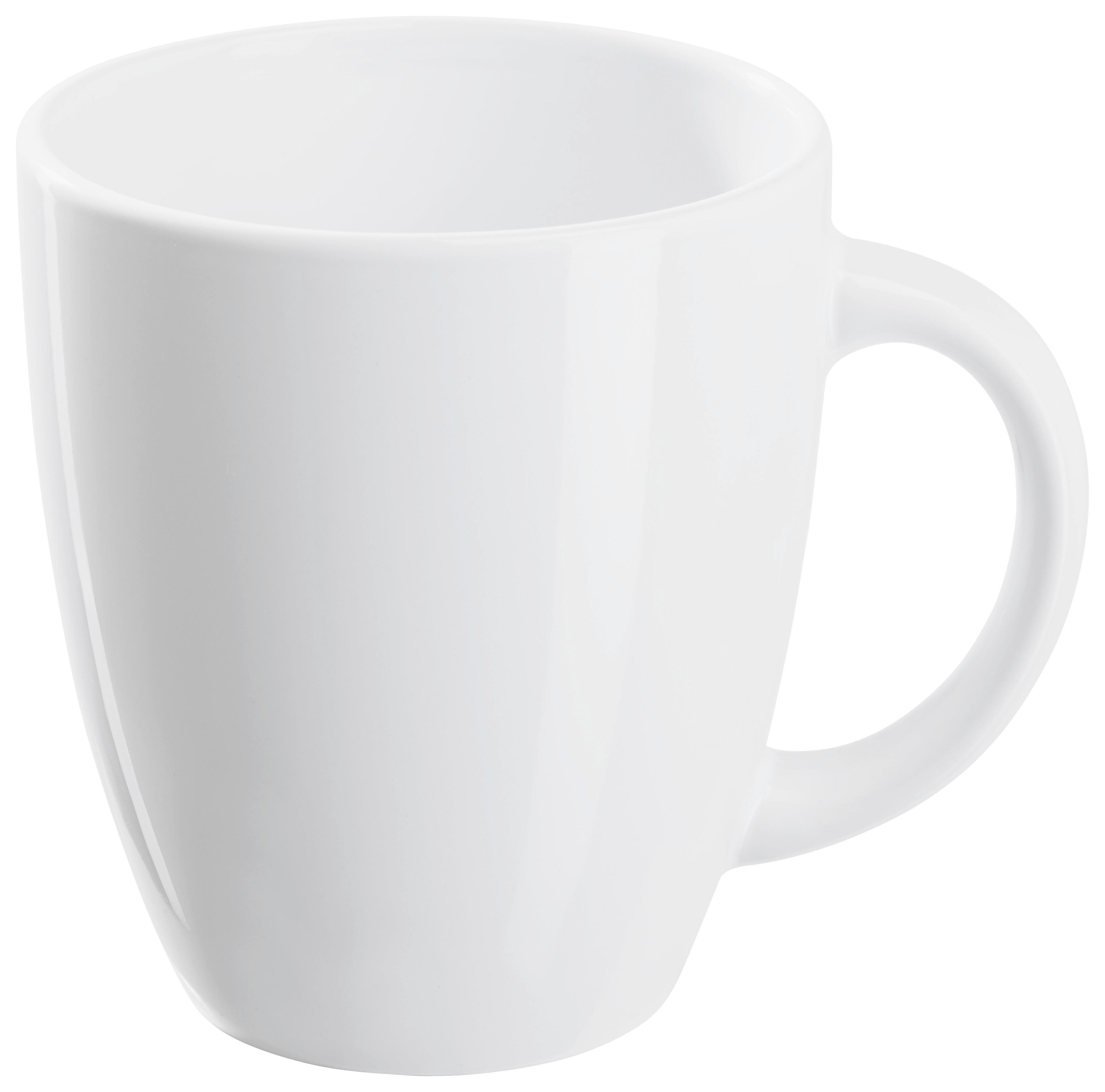 Kaffeebecher Katrin Weiß - Weiß, KONVENTIONELL, Keramik (8,5/9,5cm) - Based