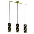 Pendelleuchte Pinto Nero 1 3-flammig - Goldfarben/Schwarz, MODERN, Glas/Metall (72,5/11/110cm) Pendelleuchte Pinto Nero 1 3-flammig - Goldfarben/Schwarz, MODERN, Glas/Metall (72,5/11/110cm)