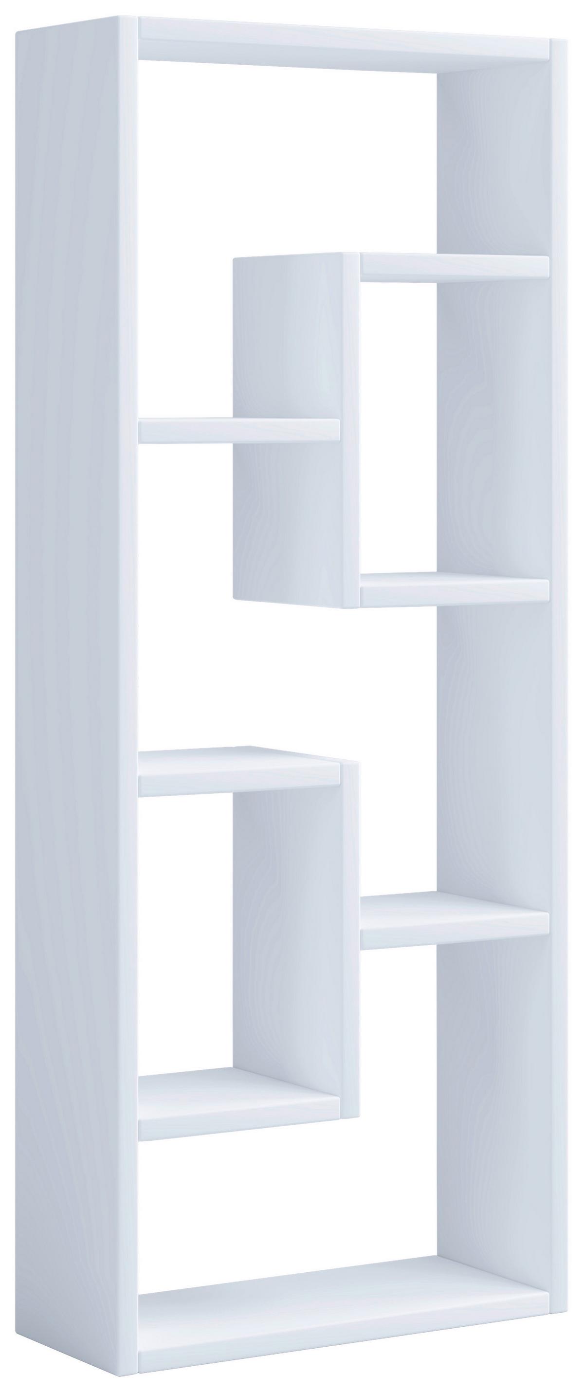 Regal Vilo, Bela - bela, Moderno, leseni material (36/92/15cm) - MID.YOU