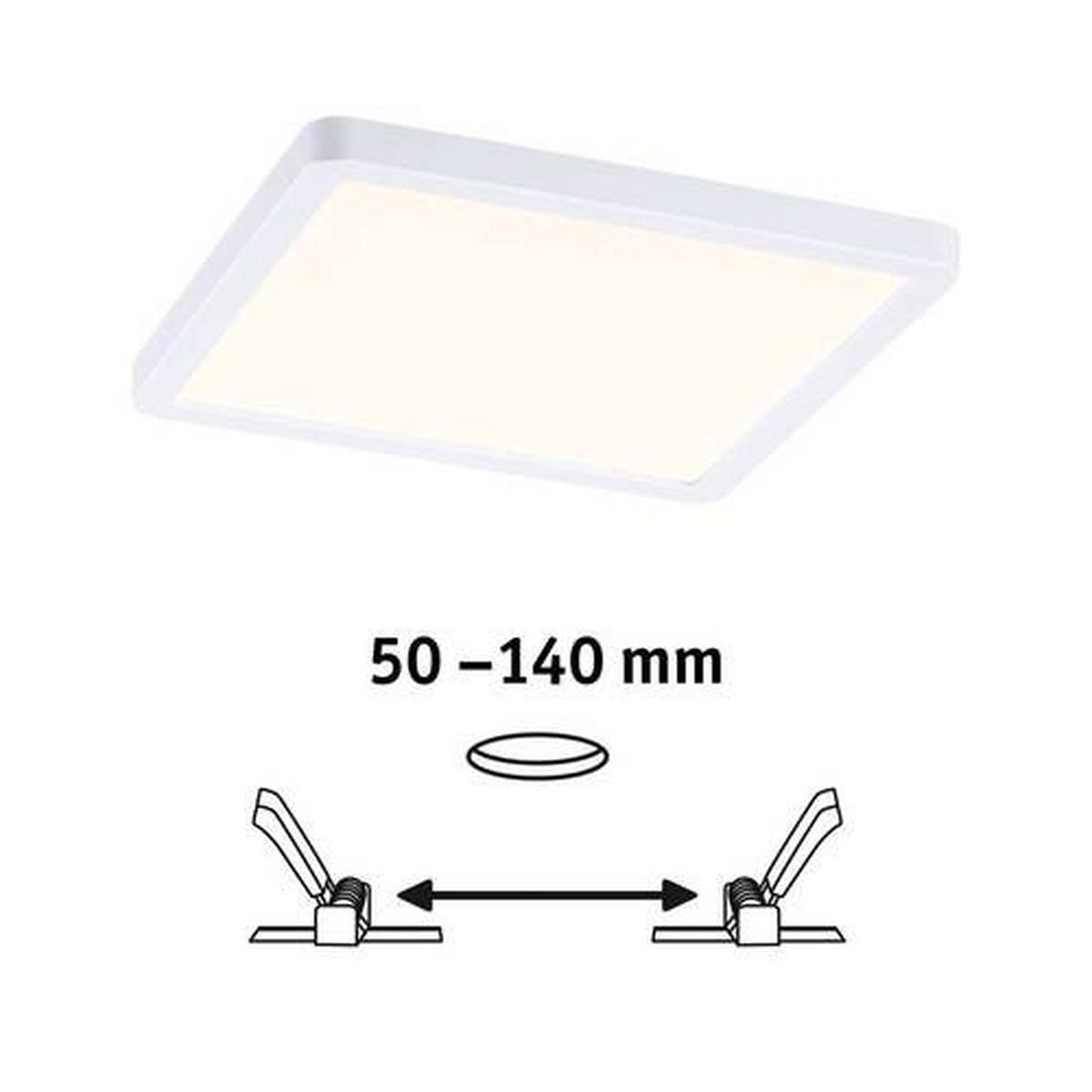 LED-Paneel Areo VariFit in Weiß max. 15 Watt - Weiß, Design, Kunststoff (17,5/17,5/1,2cm) - Paulmann
