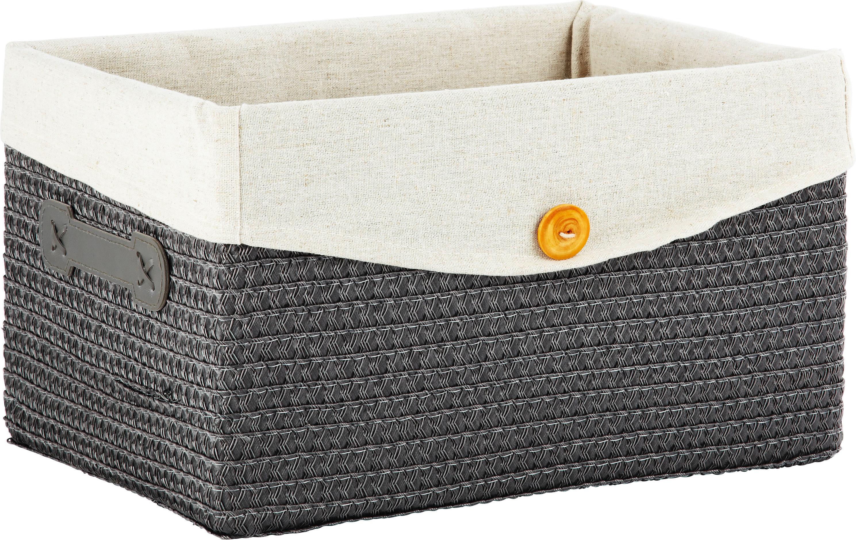 Korpa Za Regal Denise - siva, Romantično / Seoski, plastika (35/20/26cm) - Mömax