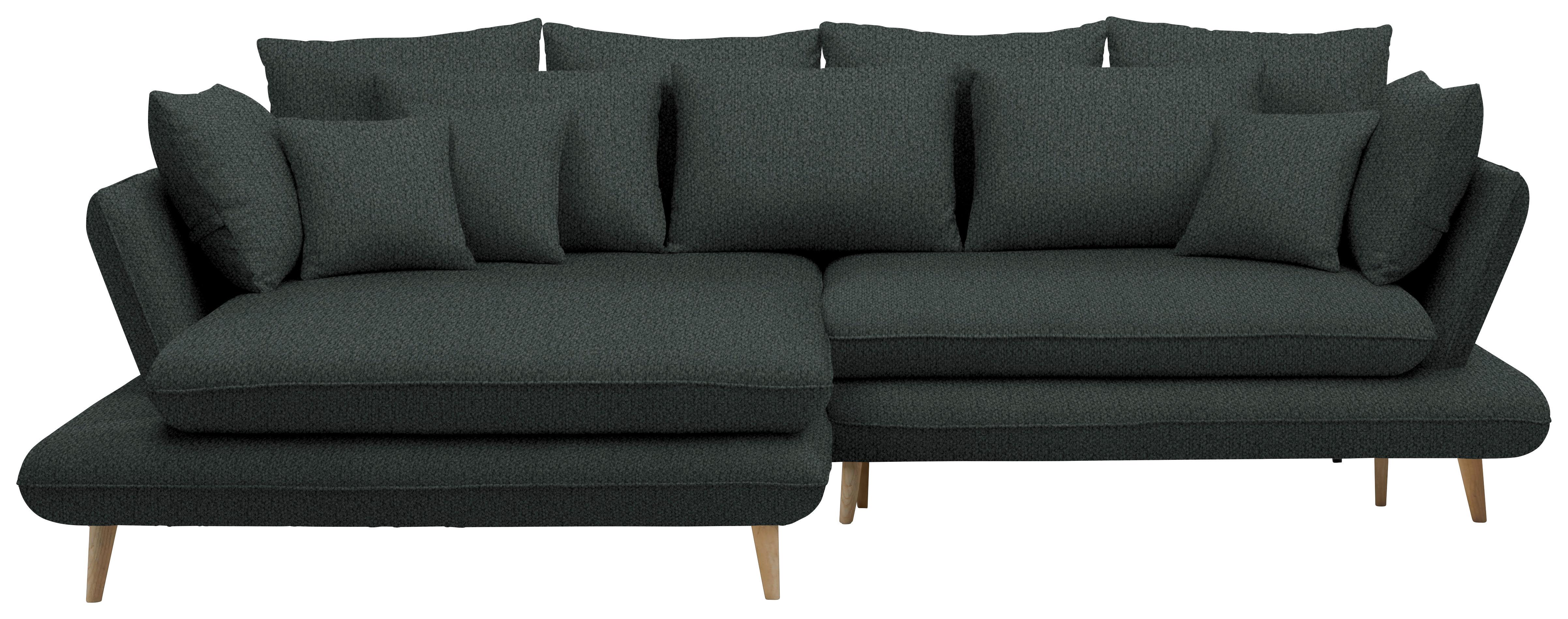 Kutna Garnitura Monte - boje grafita/prirodne boje, Romantično / ladanjski, tekstil/drvo (181/283cm) - Premium Living