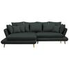 Kutna Garnitura Monte - boje grafita/prirodne boje, Romantično / ladanjski, tekstil/drvo (181/283cm) - Premium Living