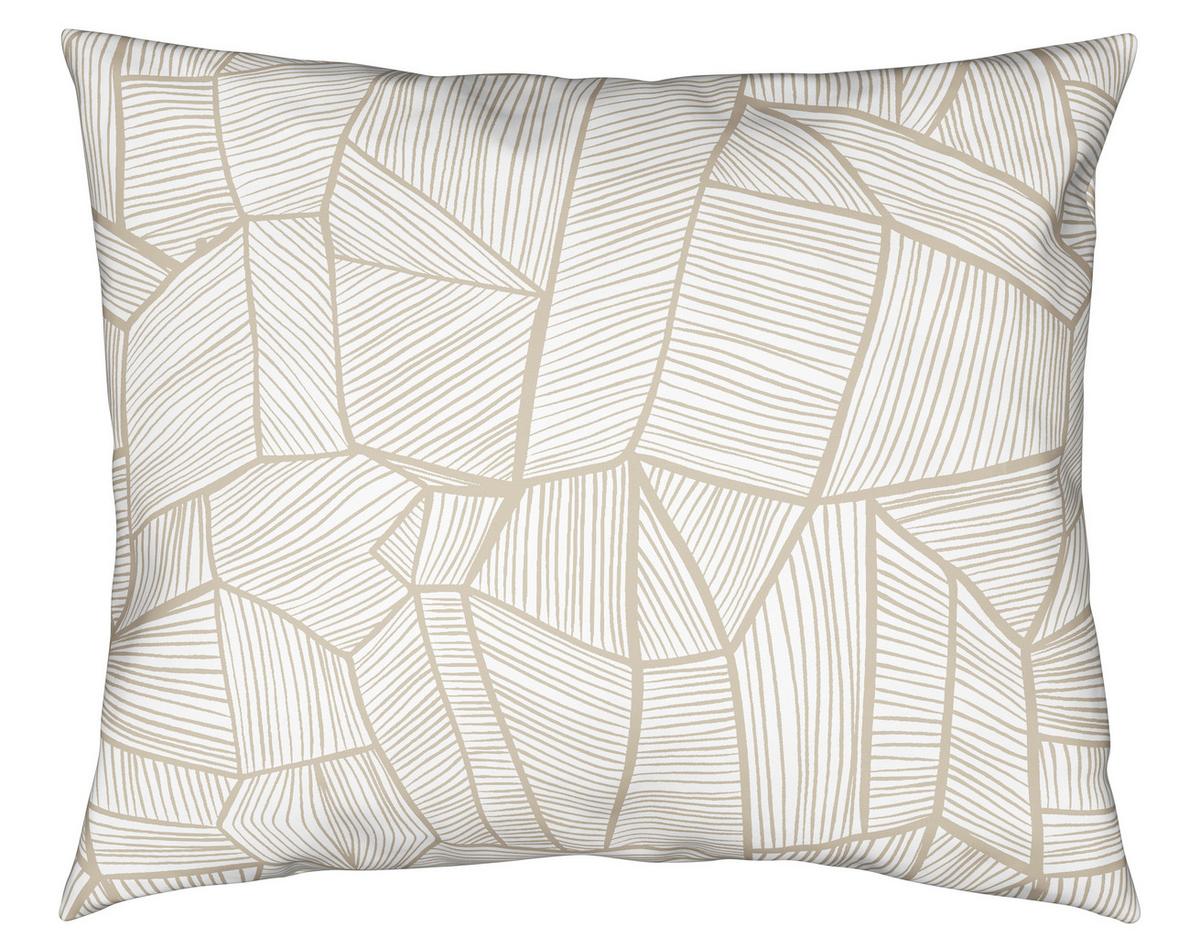 Bettwäsche Tessa Wende in Weiss/Beige ca. 160x210cm - Weiss/Beige, Konventionell, Textil (160/210cm) - Modern Living