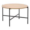 SOFFBORD OSLO -TOP- -BASED- - svart/ekfärgad, Klassisk, metall/trämaterial (60/60/40cm) - Based