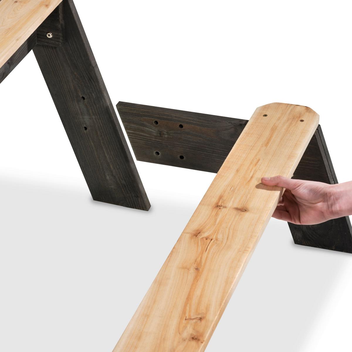 Mizica Za Vodo In Mivko Exit Picnic - siva, Konvencionalno, les (120/94/50cm) - EXIT Toys