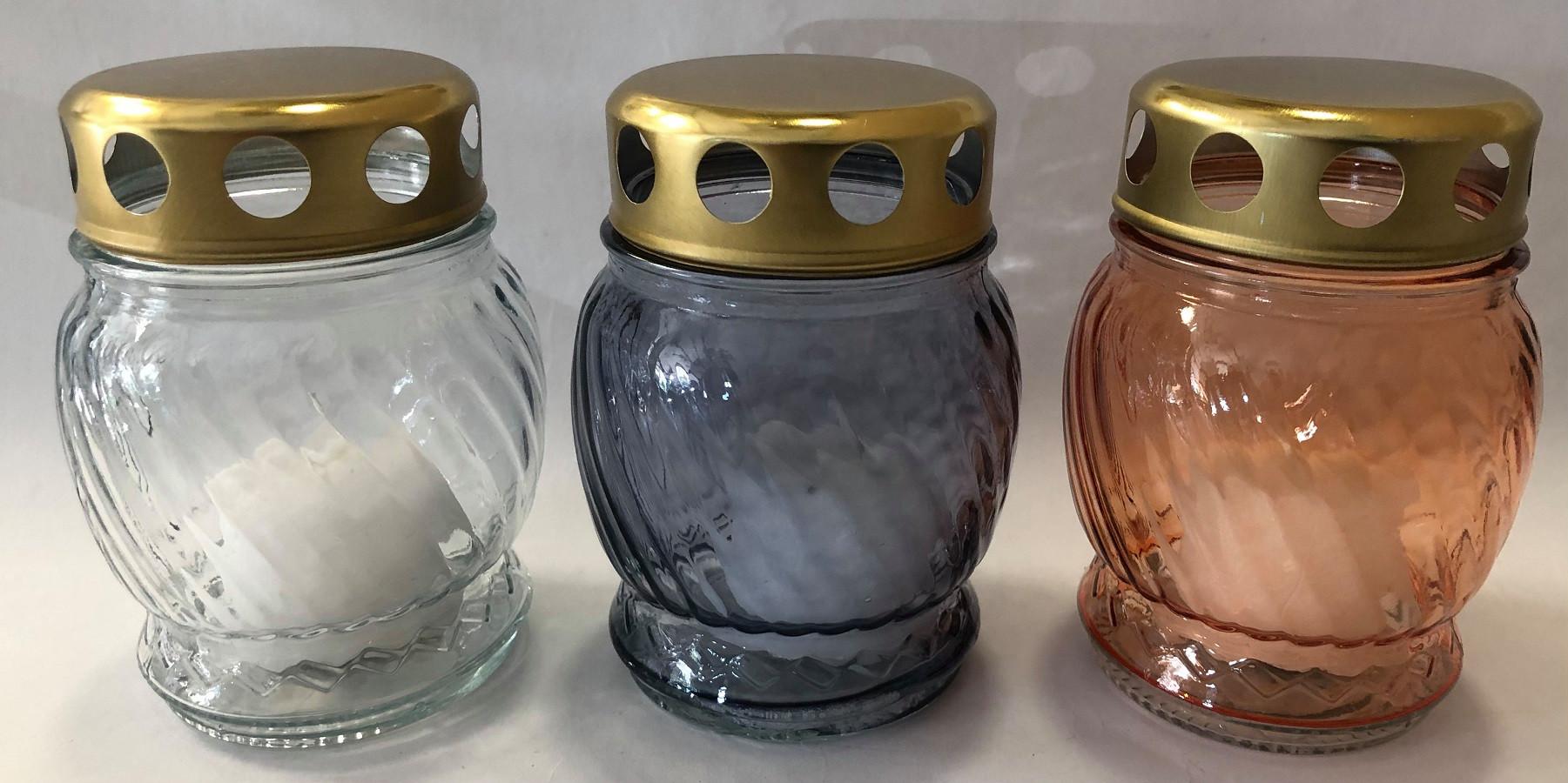 Temetői Mécses Lights - Üveg/fém (7/10cm)