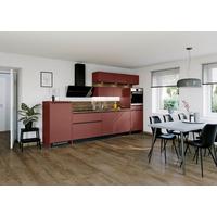 Küchenblock Win in Schwarz/Bordeaux - Bordeaux/Schwarz, MODERN, Holzwerkstoff - Express-Kuechen