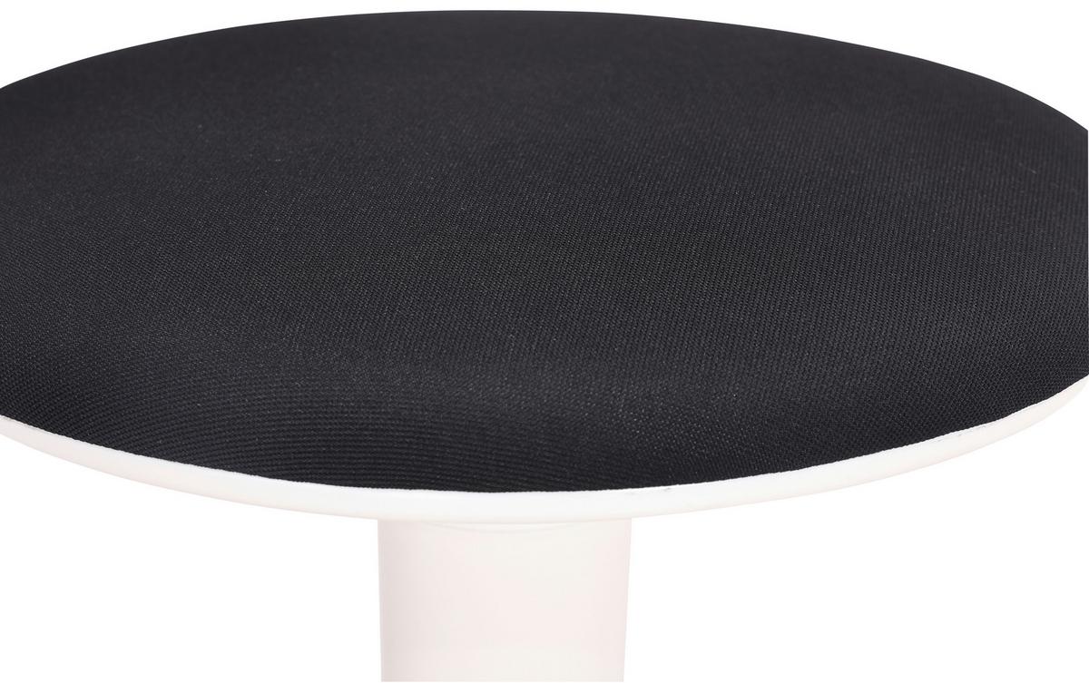 Bürohocker Spin Weiß/Schwarz - Schwarz/Weiß, MODERN, Kunststoff/Textil (36,5/55.5-73.5/39cm) - Mömax