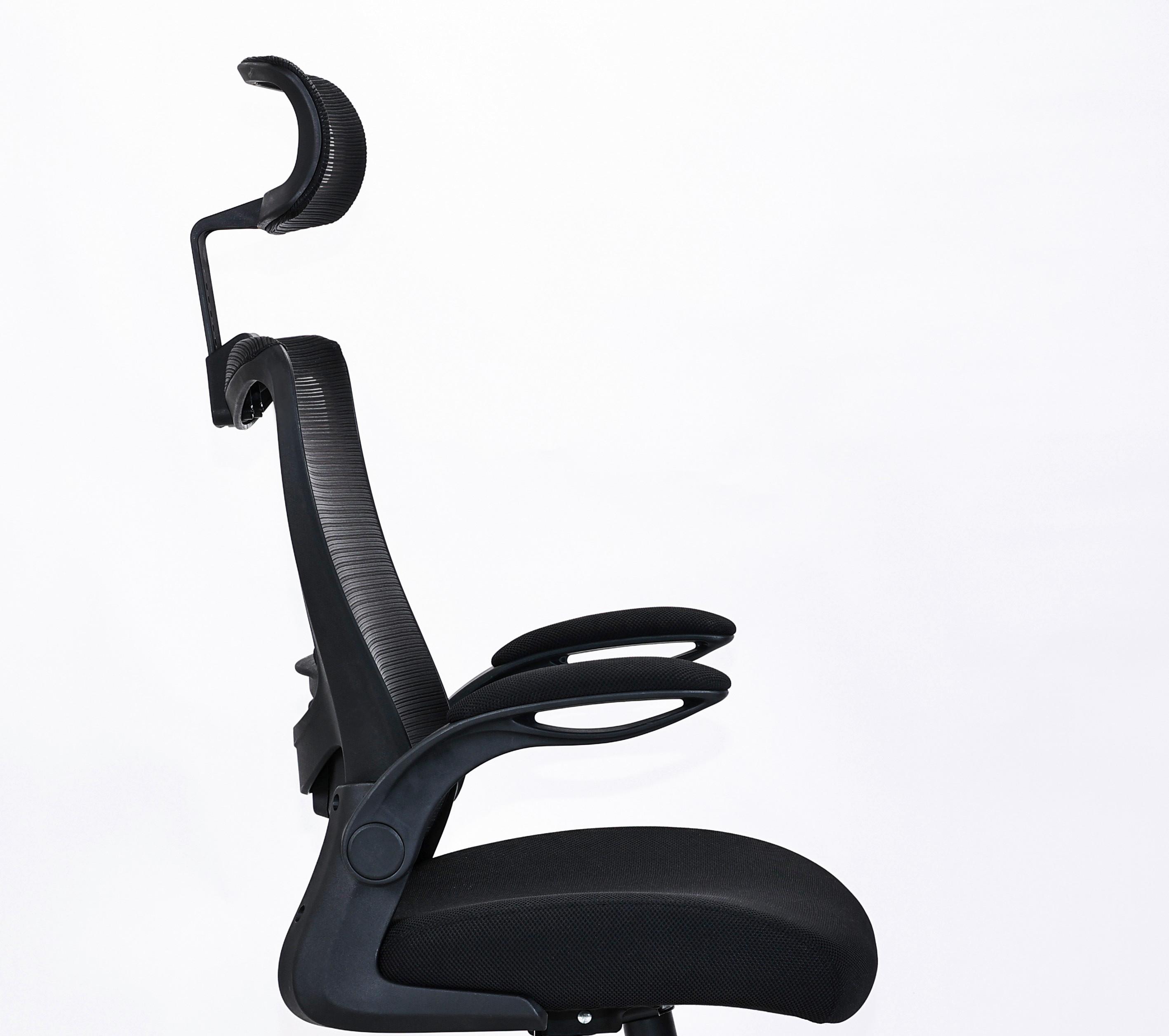 SNURRSTOL TESSA -BASED- - svart, Modern, metall/textil (62/110-120/62,5cm) - Based