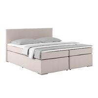 Boxspring Krevet Nero - bež/boje kroma, Konvencionalno, tekstil/metal (180/200cm) - Best Price
