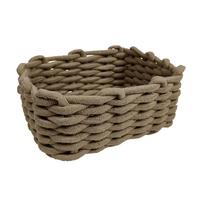 Korb Larry Beige - Beige, KONVENTIONELL, Kunststoff/Textil (19/12/14cm) - Mömax