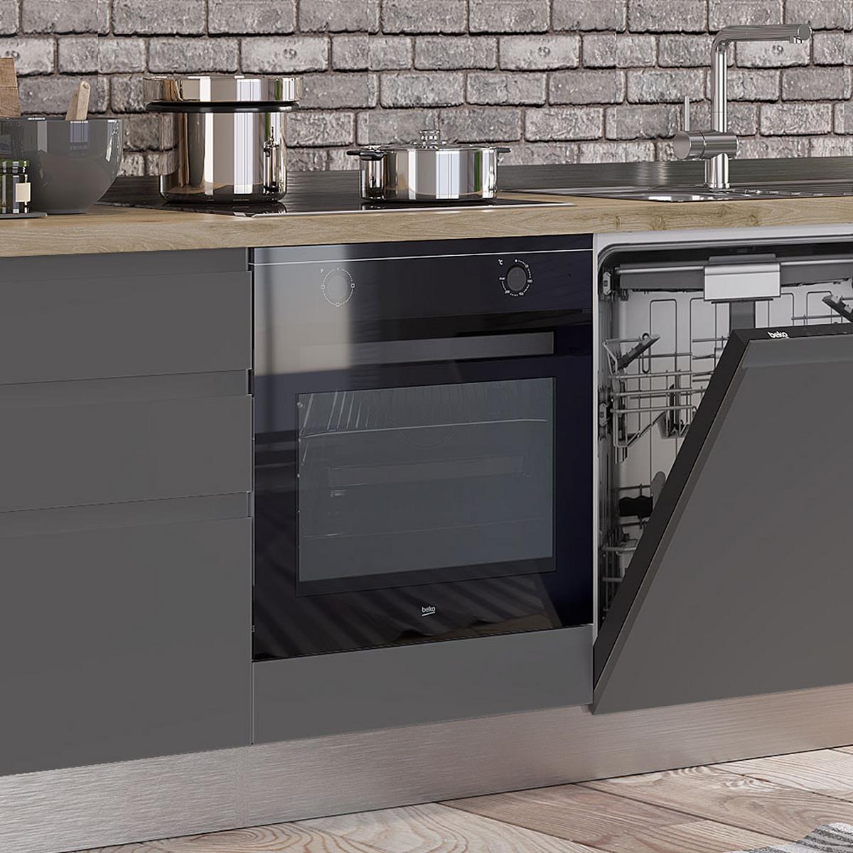 Blok Kuhinja S Aparatima Gilda Gola - bijela/boje hrasta, Moderno, drvni materijal/drvo (240/216/60cm) - Modern Living