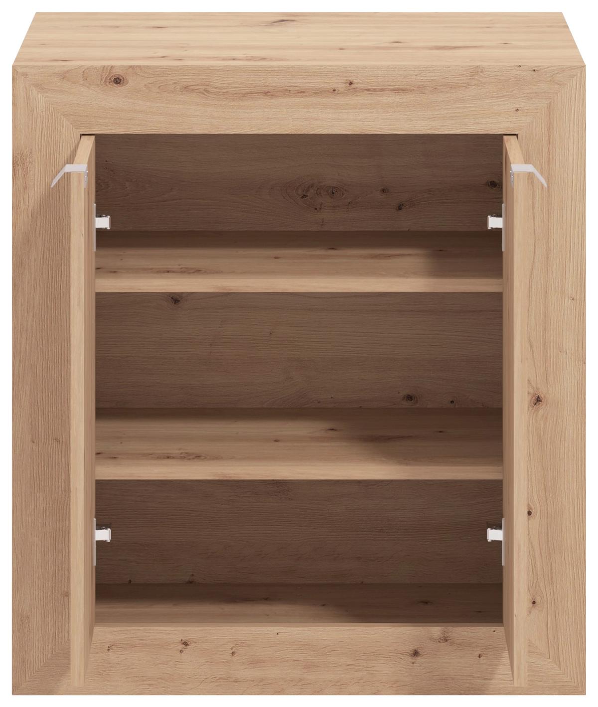 Schreibtisch Eudox Eiche Artisan ausziehbar - Eiche Artisan/Grau, MODERN, Holzwerkstoff/Kunststoff (72/140,5/79,5cm) - Mömax