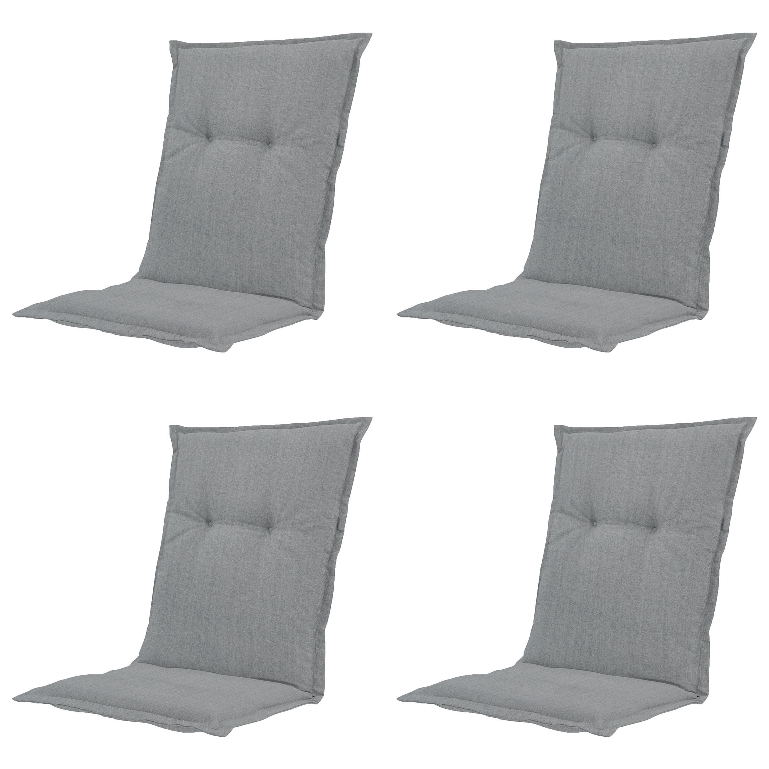 SESSELAUFLAGE BASIC GREY AUFLAGE NIED - Grau, MODERN, Textil (50/2/105cm) - Gardenson