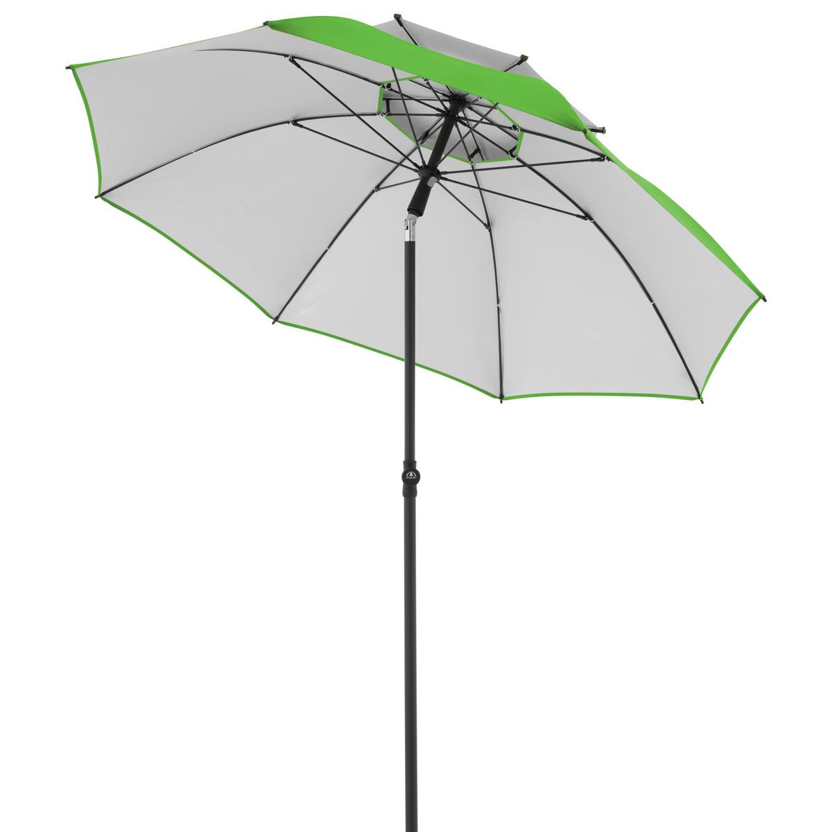 Sonnenschirm GS Windprofi Neo 200 Hellgrün ca. 200x238cm - Anthrazit/Hellgrün, KONVENTIONELL, Textil/Metall (200/238cm) - Doppler