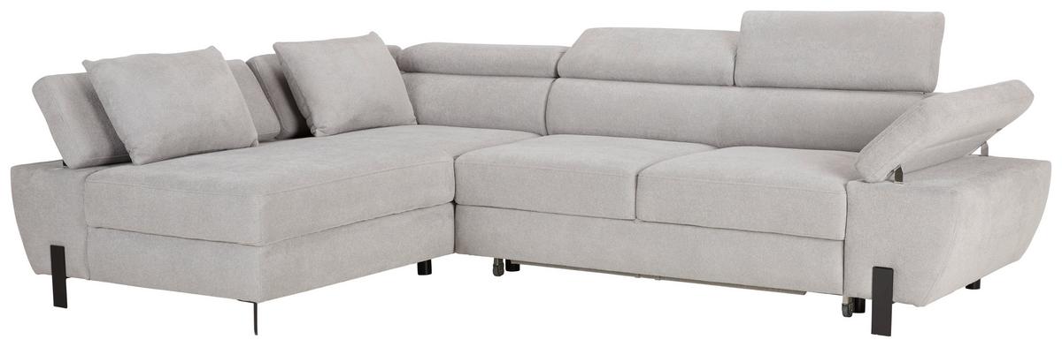 Kutna Garnitura Molina Mini - svijetlo siva/crna, Moderno, drvni materijal/drvo (189/277cm) - Mömax