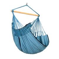 Hängesessel Comfort Hammock Chair Blau - Blau/Dunkelblau, KONVENTIONELL, Holz/Textil (110/180/115cm) - La Siesta