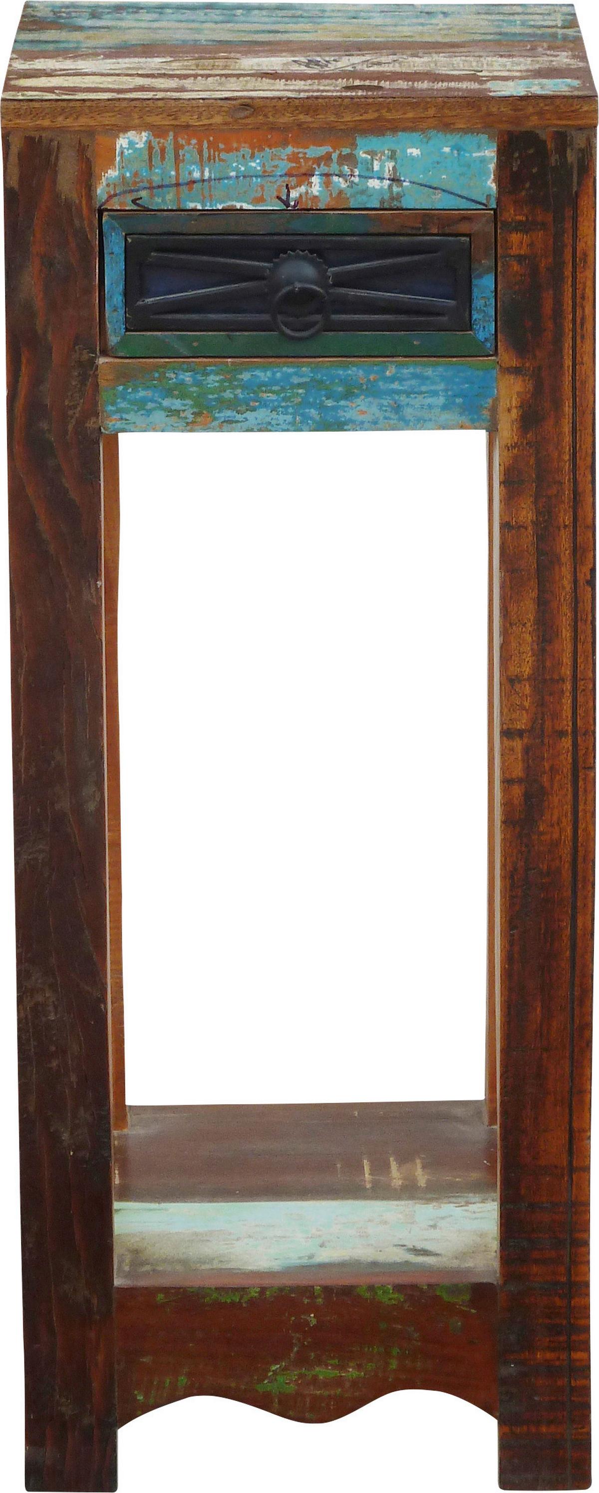 STOLIK BOCZNY GOA - różnokolorowy, Lifestyle, drewno (30/30/75cm) - Landscape