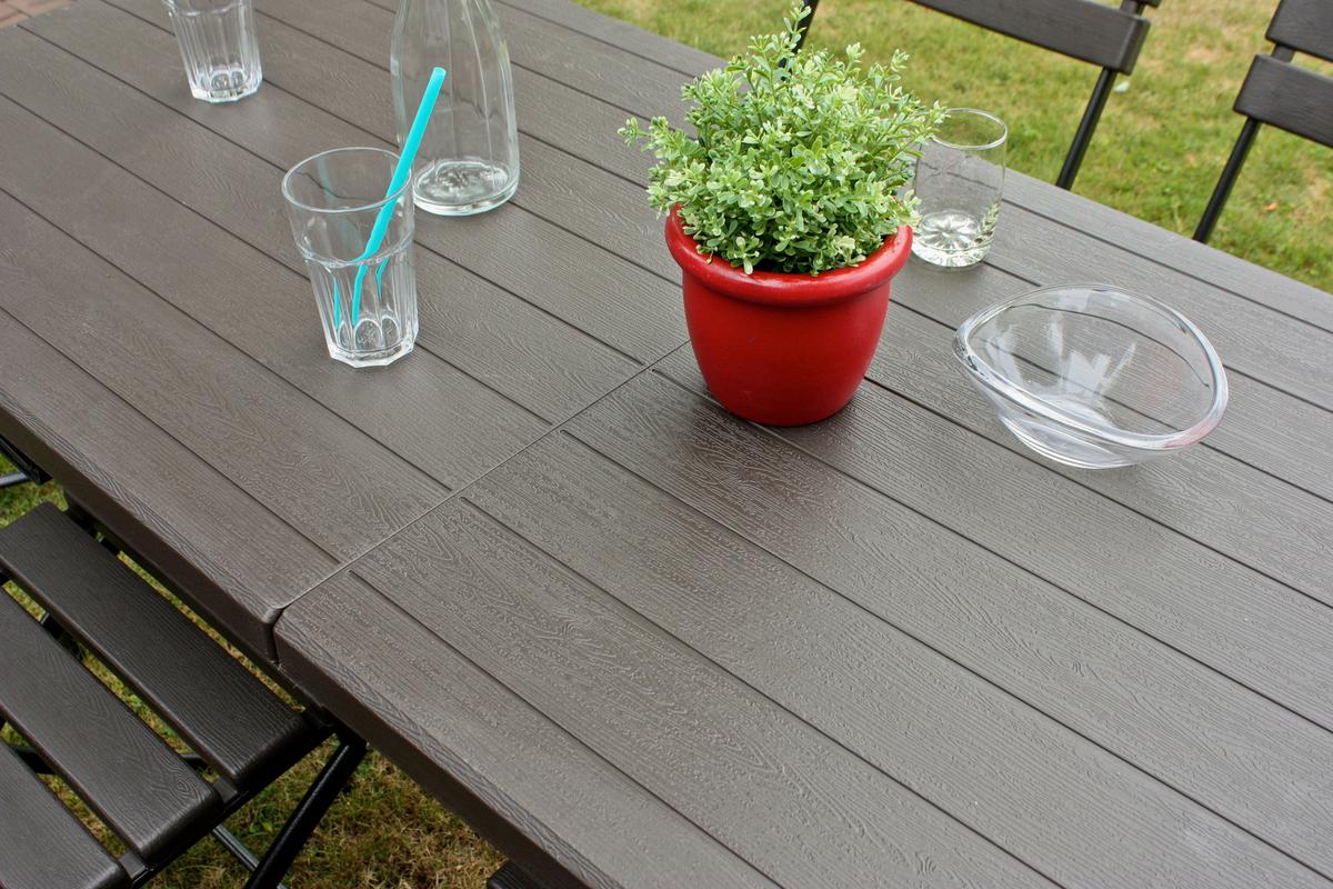 Gartenset Tabora 5-tlg. Braun/Schwarz - Schwarz/Braun, Basics, Kunststoff/Metall (83/83/54cm) - Gardenson