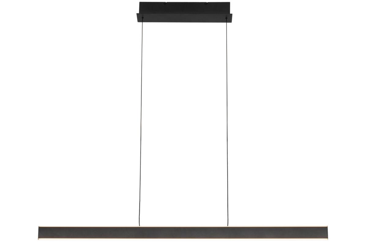 LAMPA WISZĄCA LED KENT - czarny, Design, tworzywo sztuczne/metal (118/10/170cm) - Dieter Knoll