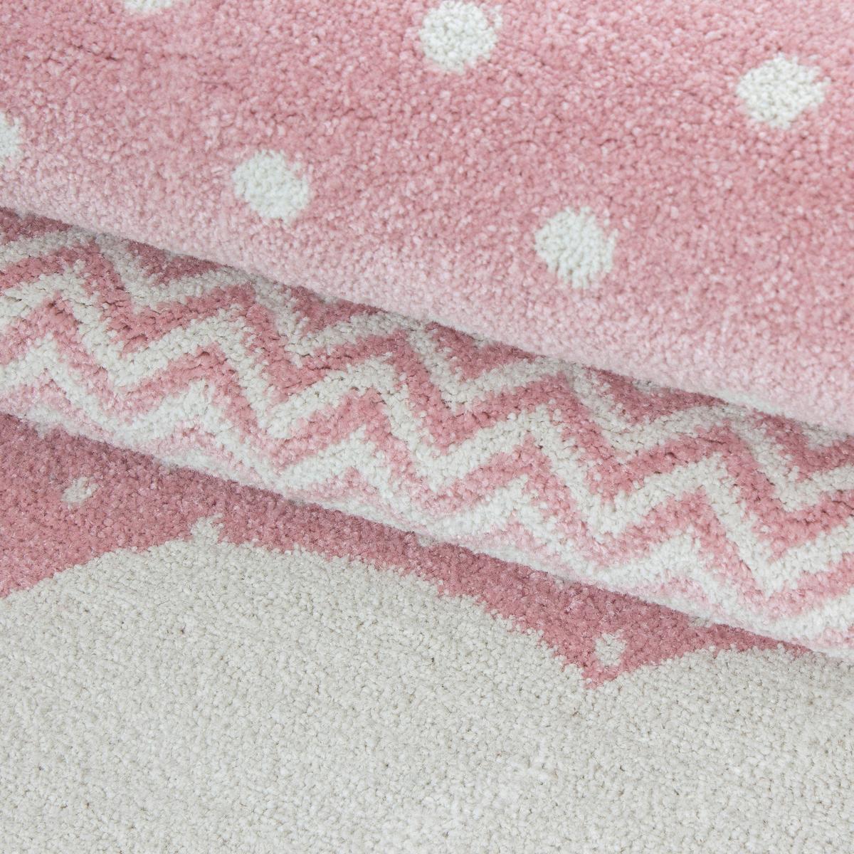 Kinderteppich Bambi Pink ca. 120x170 cm - Pink, Trend, Textil (120/170cm) - Ben'n'jen