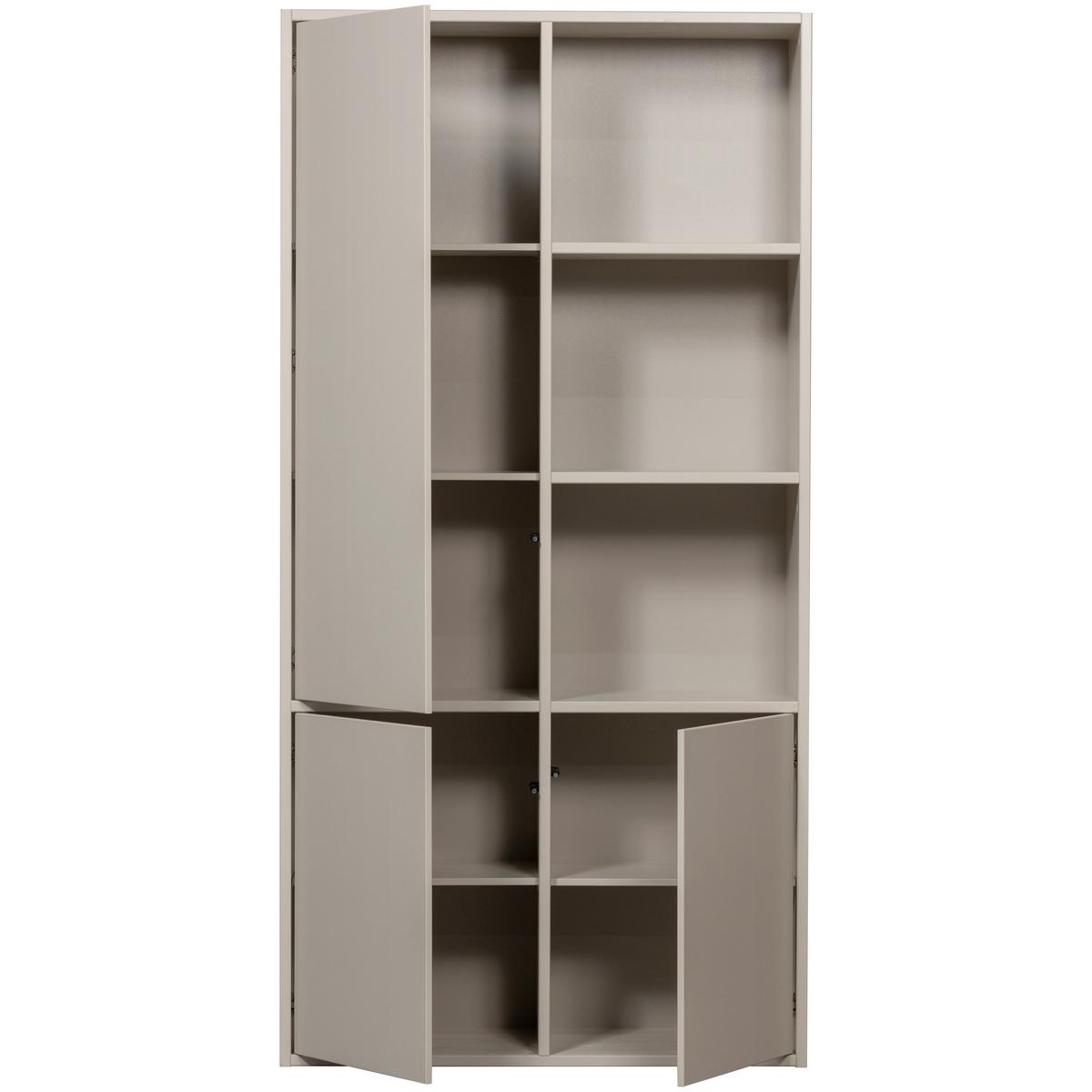 Mehrzweckschrank Meggy Grau B: 108 cm - Grau, Design, Holz (108/215/40cm) - Livetastic