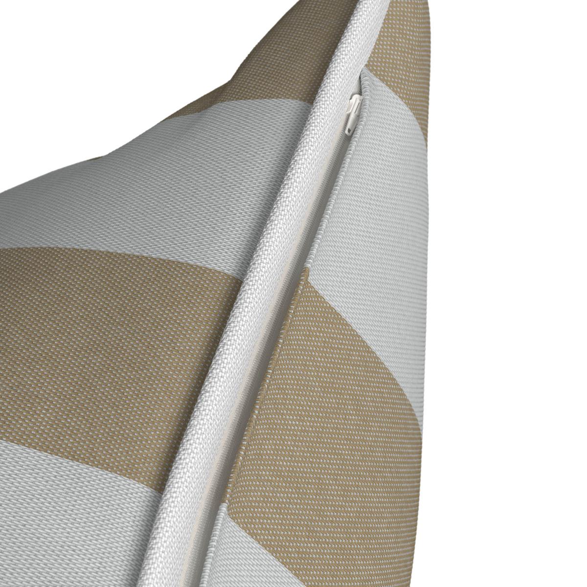 Outdoorkissen Magda Creme/Weiß ca. 45x45 cm - Creme, MODERN, Textil (45/8/45cm) - Bessagi Garden