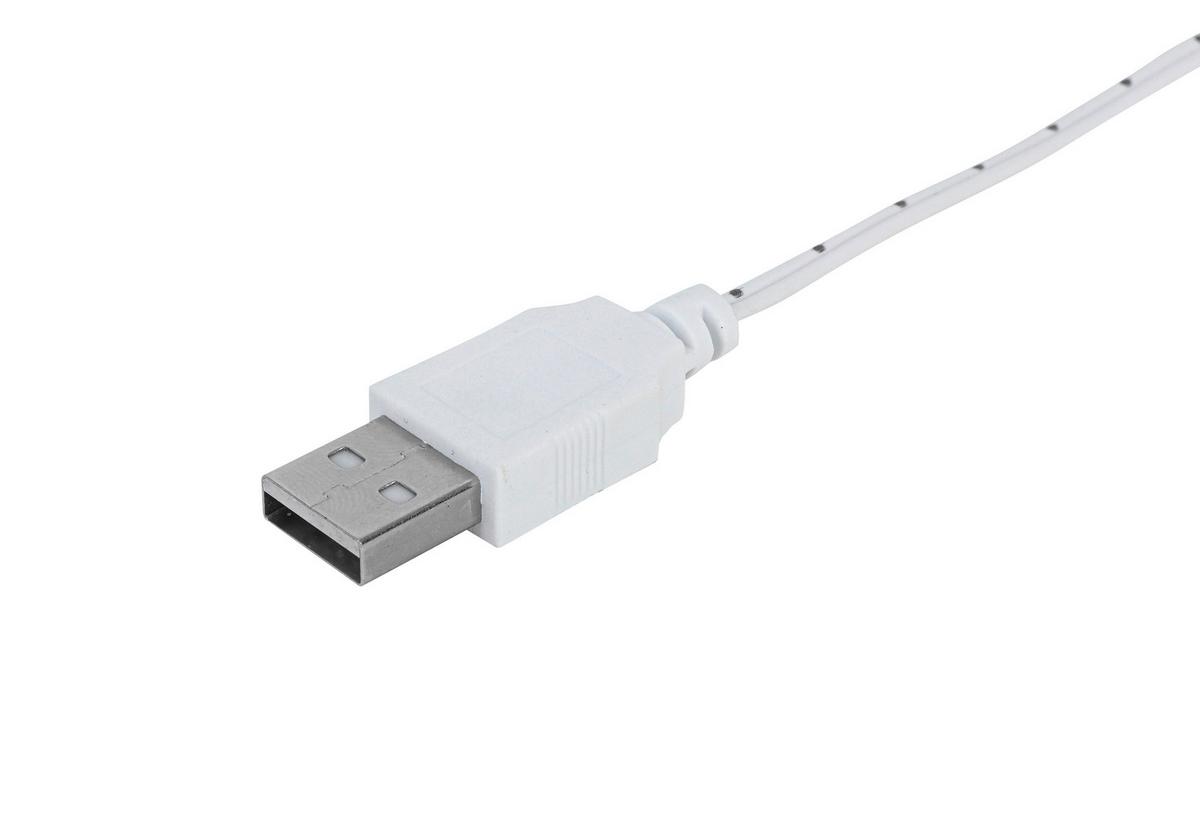 Lampă LED decorativă Zoni - alb/transparent, Modern, plastic (40/32/1cm) - Mömax