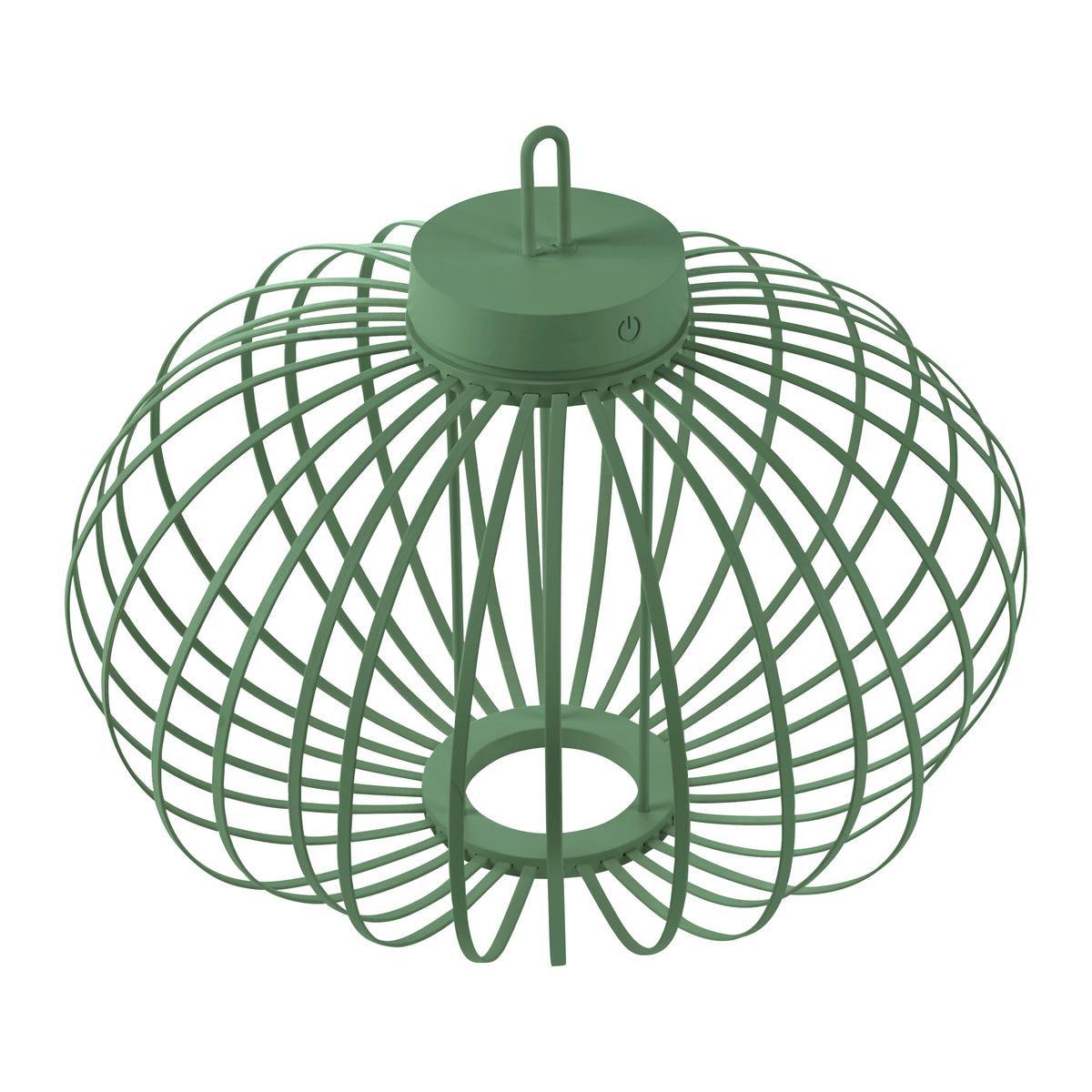 Akku-Tischleuchte Akuba Grün max. 1,5 Watt - Grün, Basics, Holz/Kunststoff (46/46/37cm)