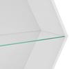 VÄGGHYLLPLAN EDGE -TOP- -BASED/SB- - vit, Modern, trämaterial/glas (51/44/19cm) - Based