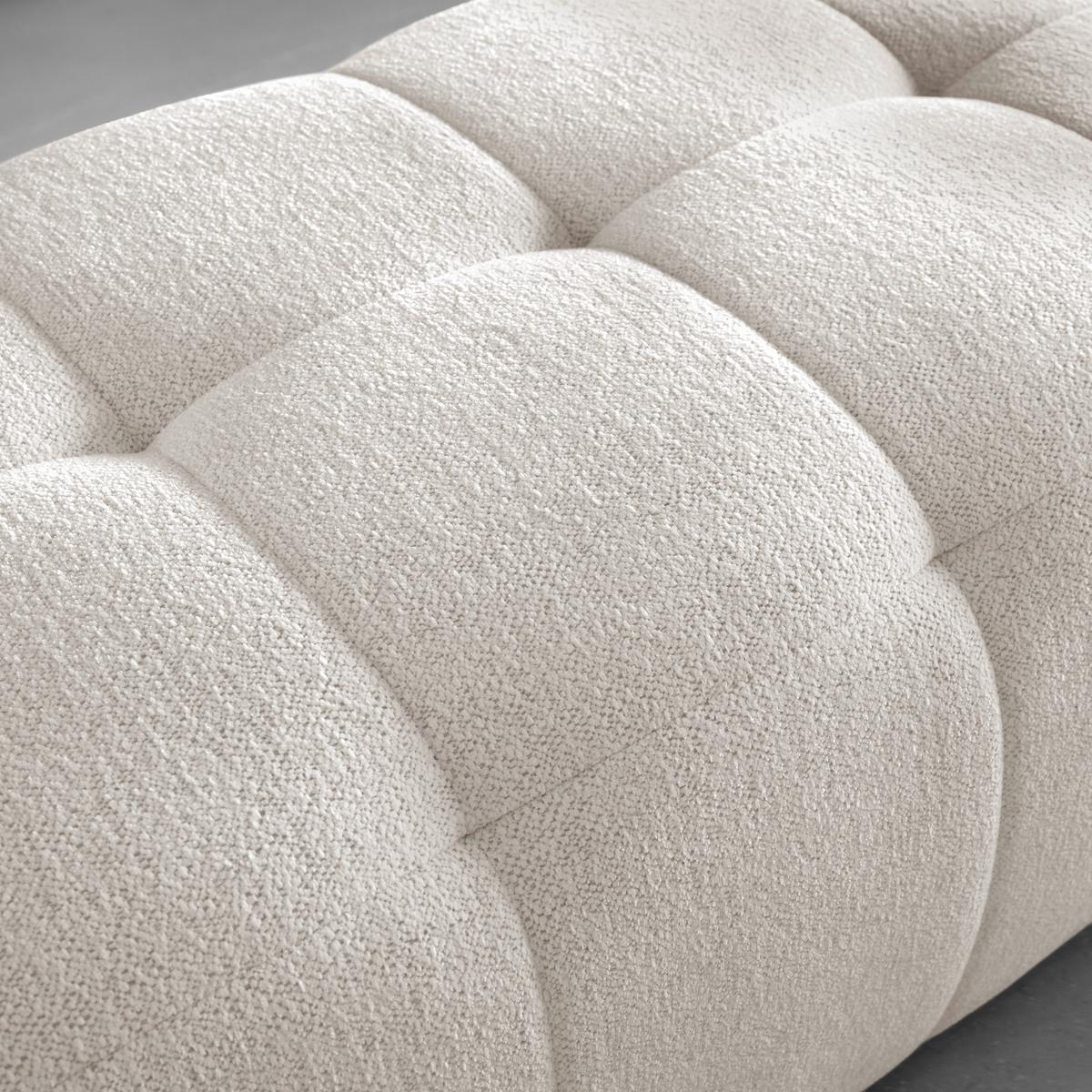 Taburet SOFI - crem, Modern, textil (128/48/70cm) - Premium Living