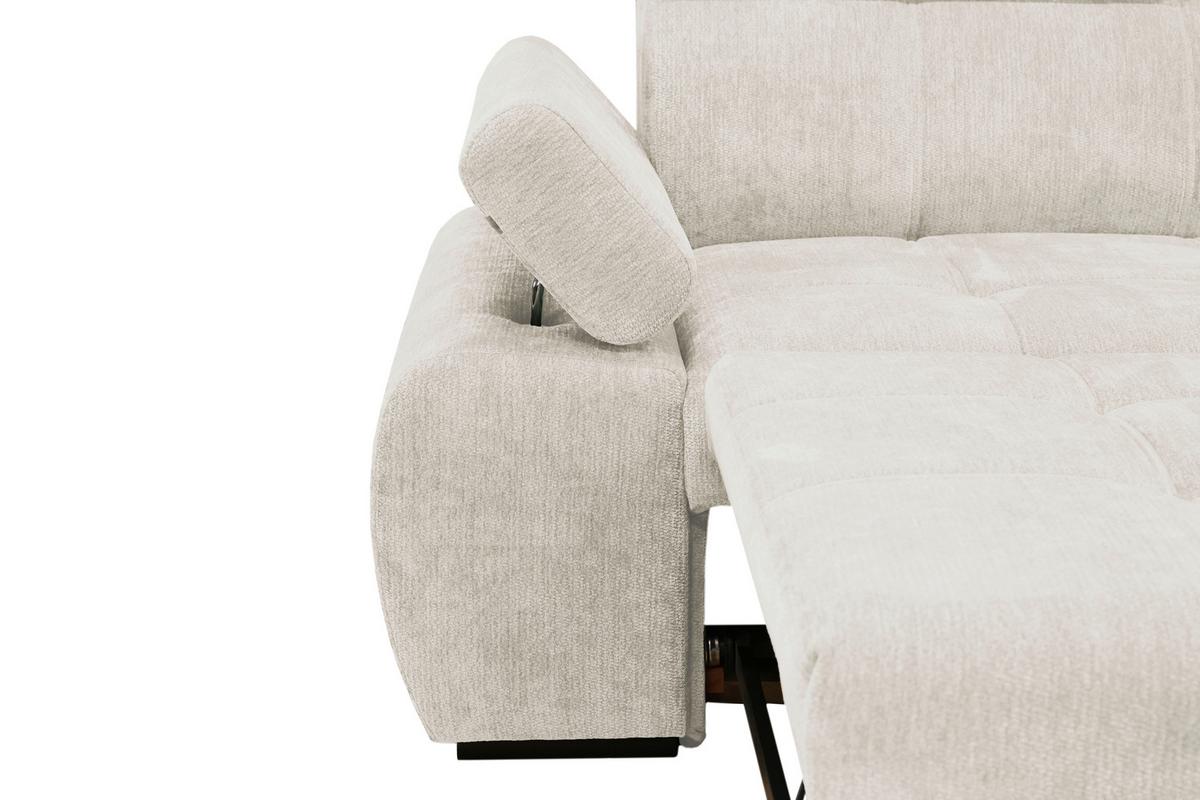 Kutna Garnitura Vegas - bež/crna, Design, drvo/tekstil (294/173cm) - Modern Living