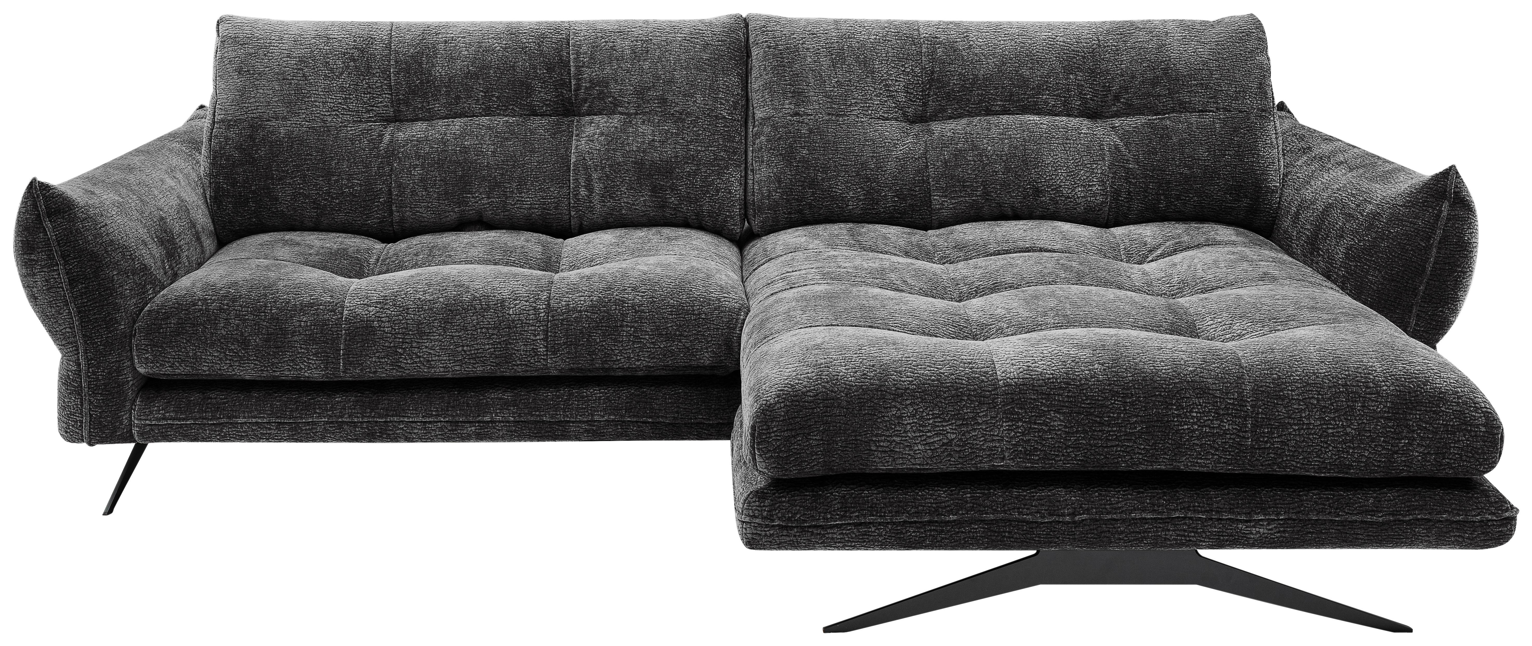 Coltar BAXTER - gri închis, Modern, textil (280/68-87/177cm) - Premium Living