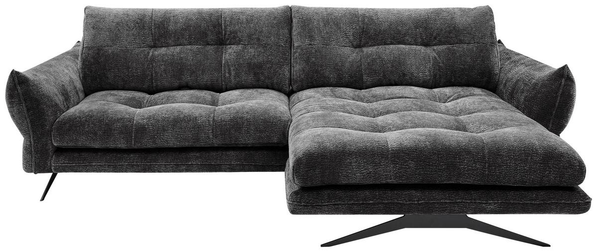 Coltar BAXTER - gri închis, Modern, textil (280/68-87/177cm) - Premium Living