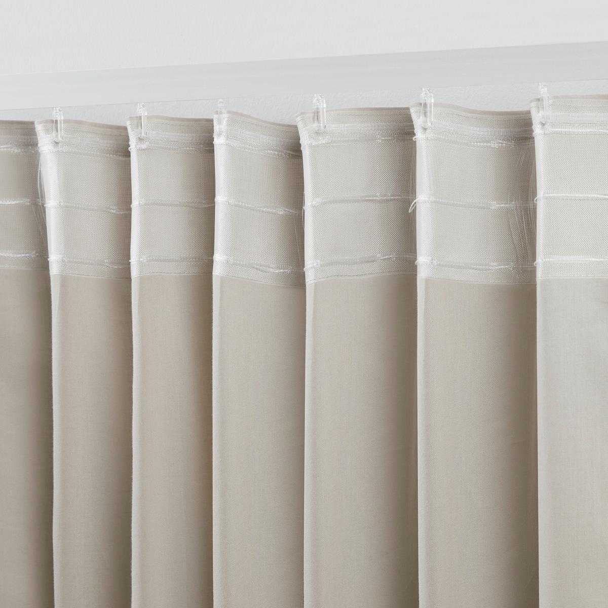 rideau prêt à poser in Beige ca. 140x255-267cm - Beige, Natur, Textil (140/255-267cm) - ecoTree