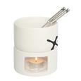 Fondueset Tanja - Weiß, Keramik (11/13cm) - MÖMAX modern living