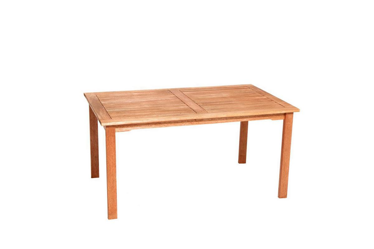 Gartentischgruppe Maracaibo 7-tlg. - Eukalyptusholzfarben, KONVENTIONELL, Holz - Gardenson