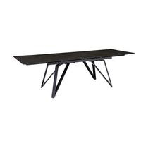 Esstisch Marmoroptik Schwarz ca. 180x95x76 cm - Schwarz, Design, Keramik/Metall (180/95/76cm) - MID.YOU
