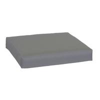 Loungesitzkissen m. Zip ca. 80x80 cm Anthrazit - Anthrazit, Basics, Textil (80/80/8cm) - Gardenson