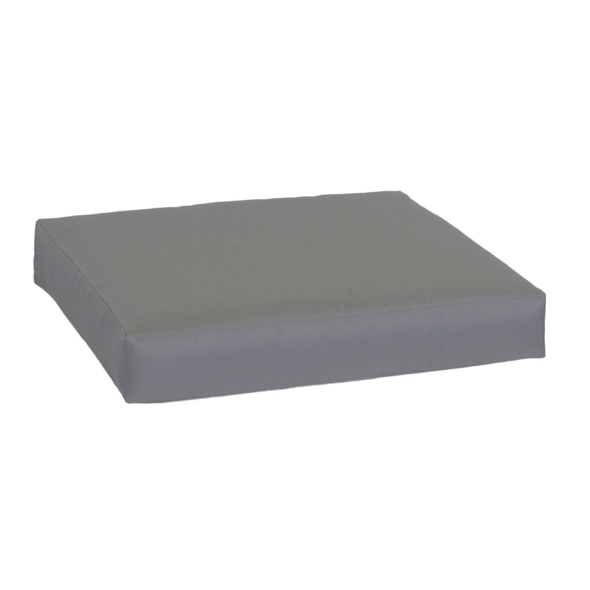 Loungesitzkissen m. Zip ca. 80x80 cm Anthrazit - Anthrazit, Basics, Textil (80/80/8cm) - Gardenson