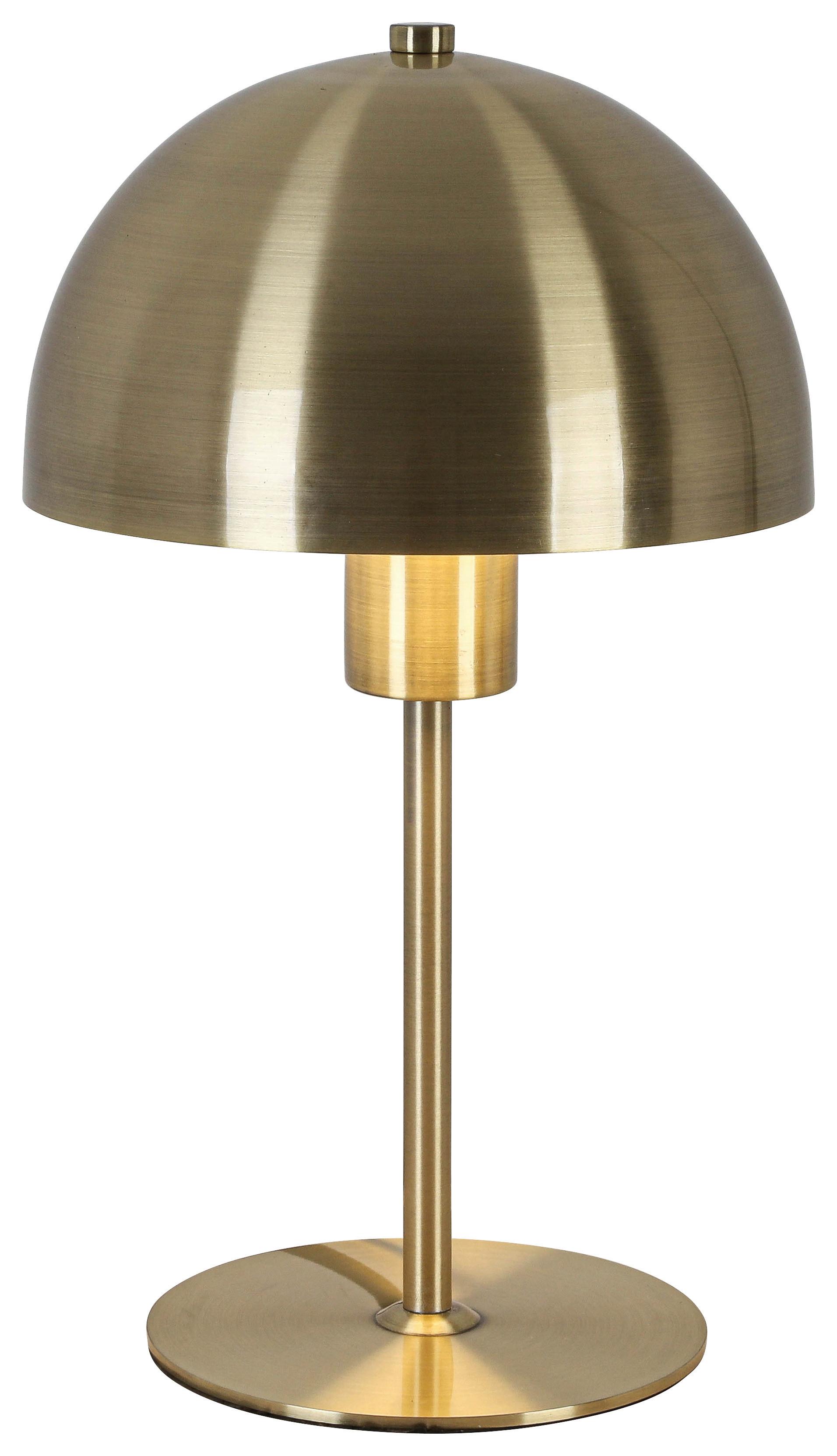 BORDSLAMPA MUSCH - mässingsfärgad/svart, Modern, metall/plast (18/18/30cm) - Mömax