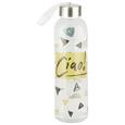Trinkflasche Annabelle aus Glas - Klar/Goldfarben, Trend, Glas/Kunststoff (6,4/21,7cm) - Mömax modern living Trinkflasche Annabelle aus Glas - Klar/Goldfarben, Trend, Glas/Kunststoff (6,4/21,7cm) - Mömax modern living