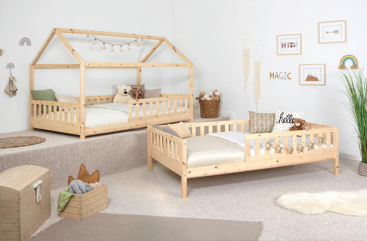 Kinder-/Jugendbett Duo ca. 120x200 cm Kiefer massiv - Naturfarben, MODERN, Holz (120/200cm) - MID.YOU